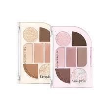 peripera Simplain Eye Palette 1.5gx1.17gx2.18g x 4 (2 Colors)