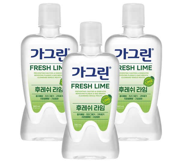 Gagreen FRESH LIME Mouthwash 380mlX3ea